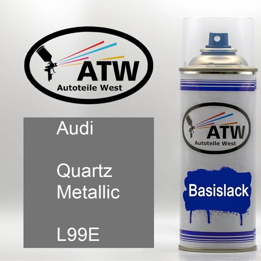 Audi, Quartz Metallic, L99E: 400ml Sprühdose, von ATW Autoteile West.